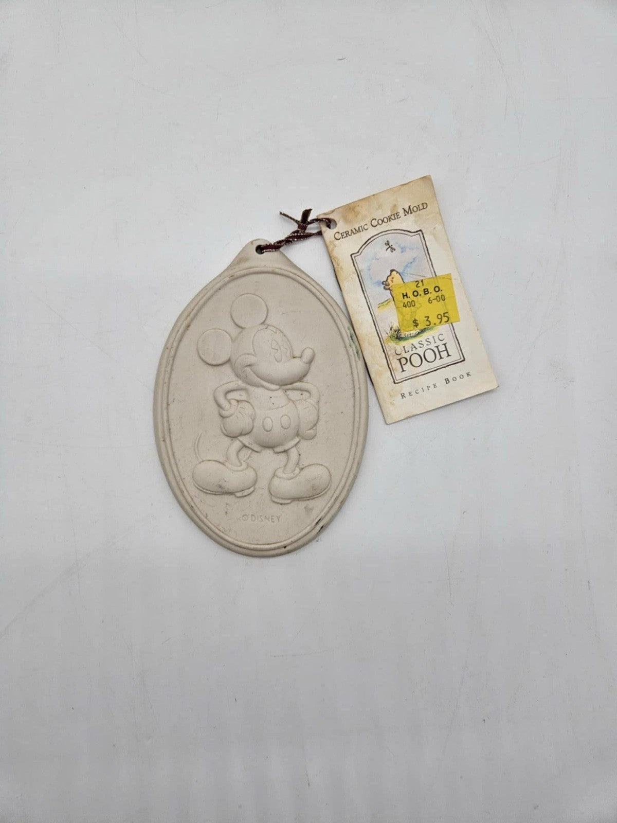 Disney Mickey Mouse Ceramic Oval Cookie Flip Mold Wall Plaque