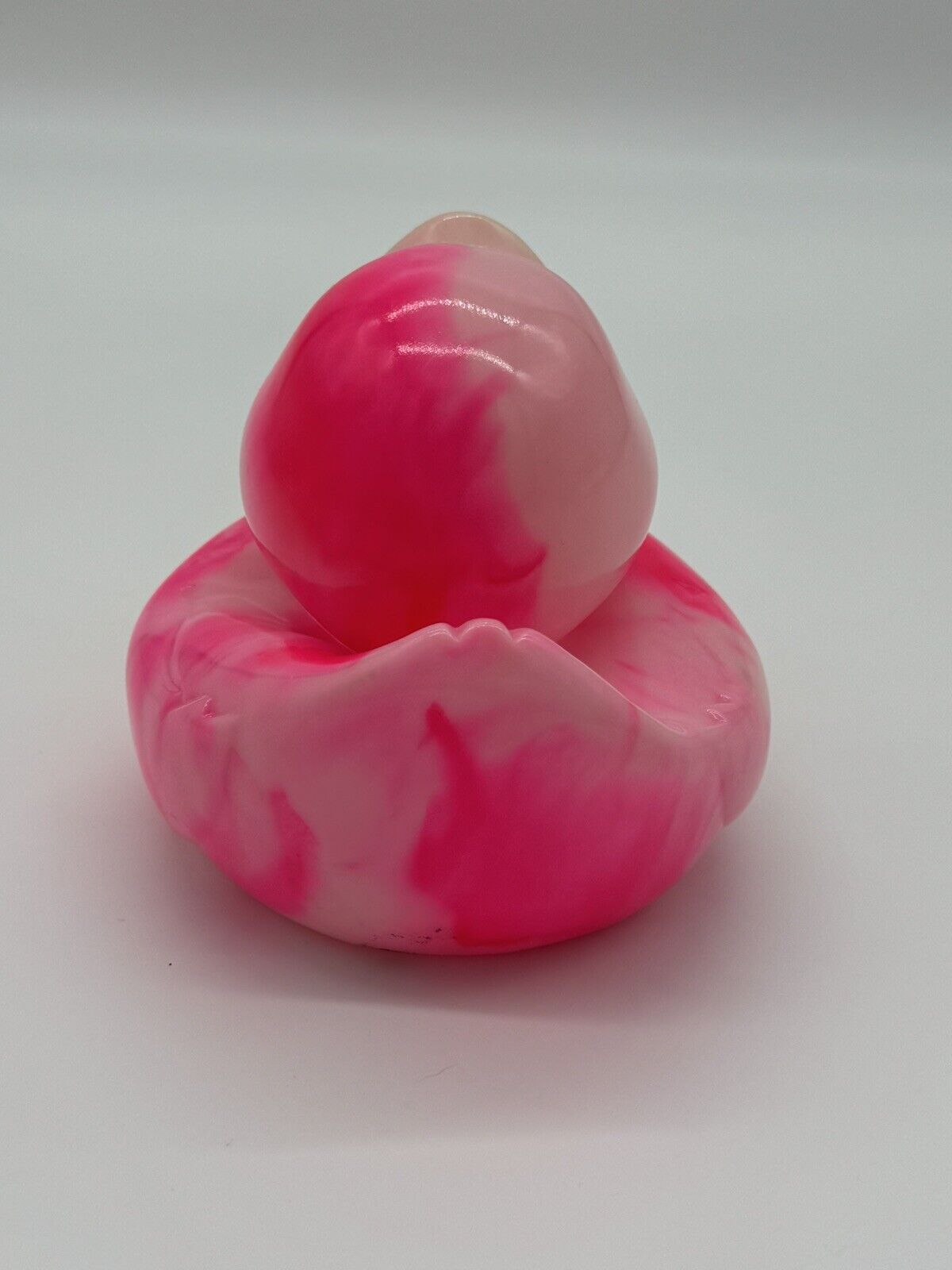 Rare Large 5" Rubber Duck Toy Collectible, Marble Pink Tie-Dye Color 005