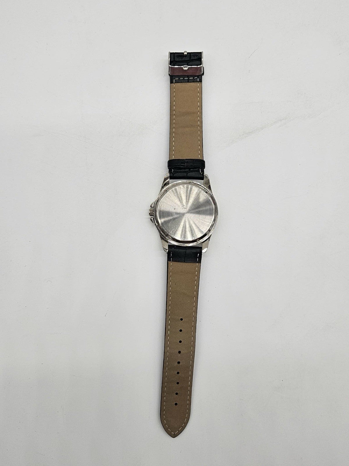 Men's Wrist Watch with Eagle Emblem Silver Tone Dial E Pluribus Unum American