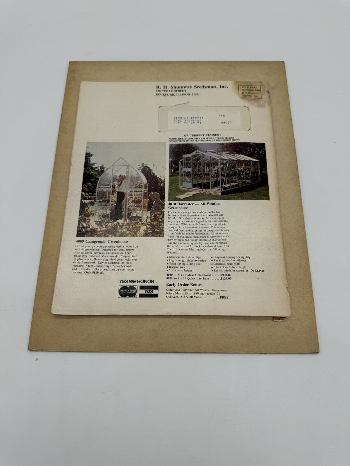 RHShumway's 1980 CATALOG  GARDEN GUIDE VBK