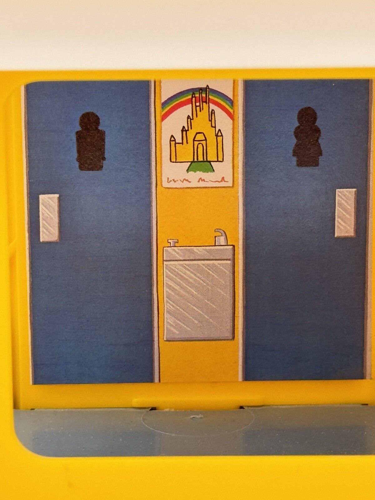 Vintage Fisher Price Little People Airport With Plane, Helicopter& Accessories