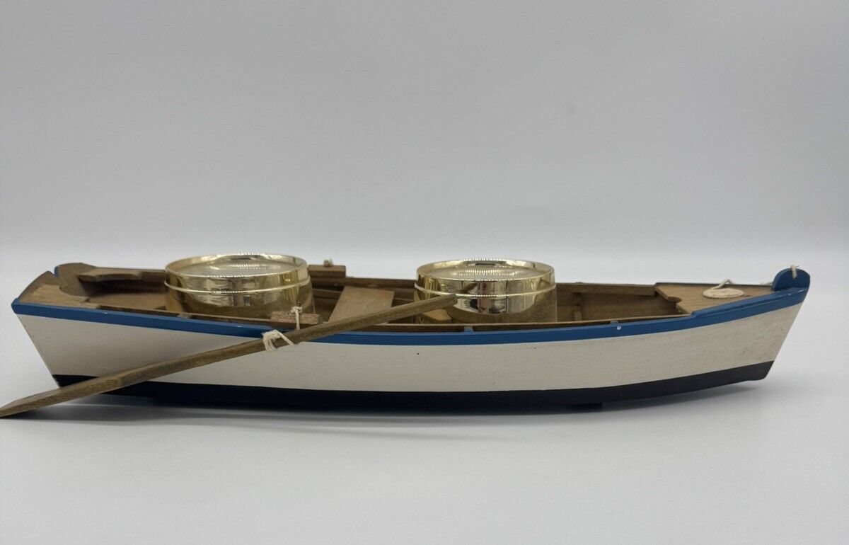 Springfield Woodridge NJ Thermometer Humidity Lodge DecorGreen Wood Boat