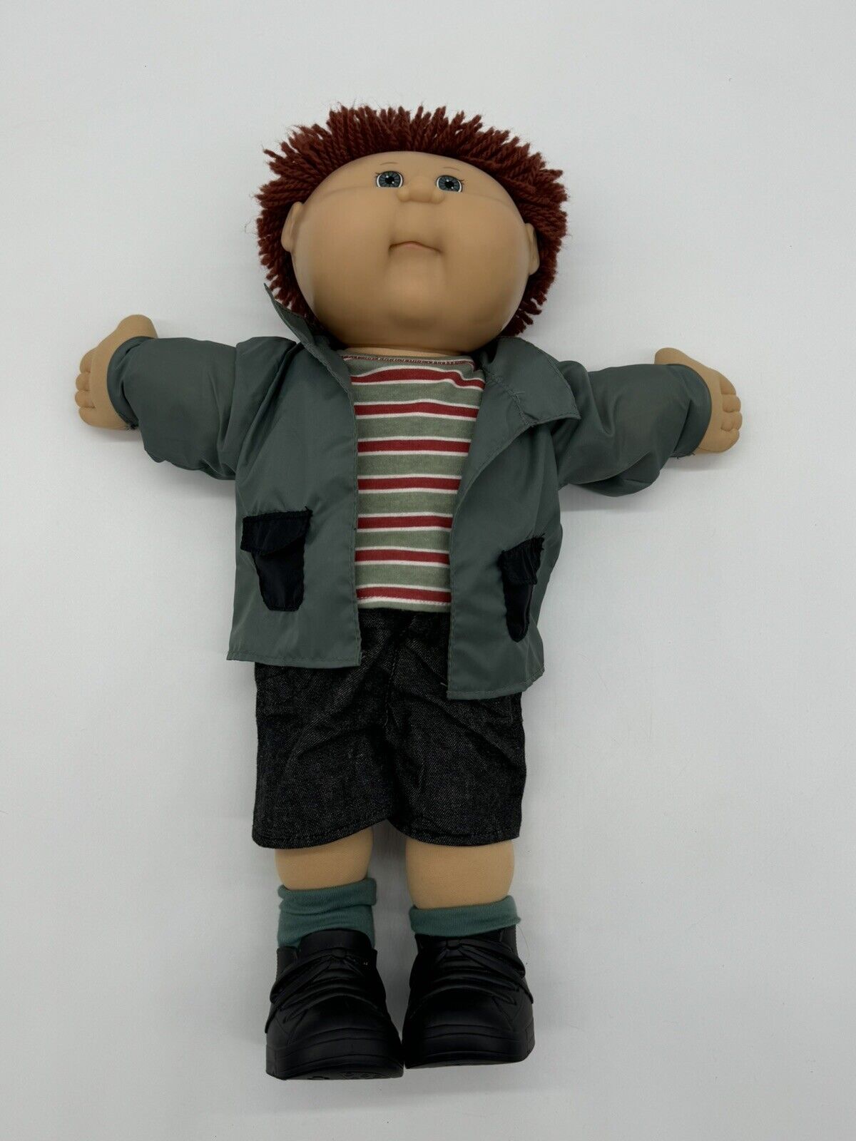 CUTE!! VintageCabbage Patch Kids Doll 1982 Brunette Boy w/ Blue Eyes