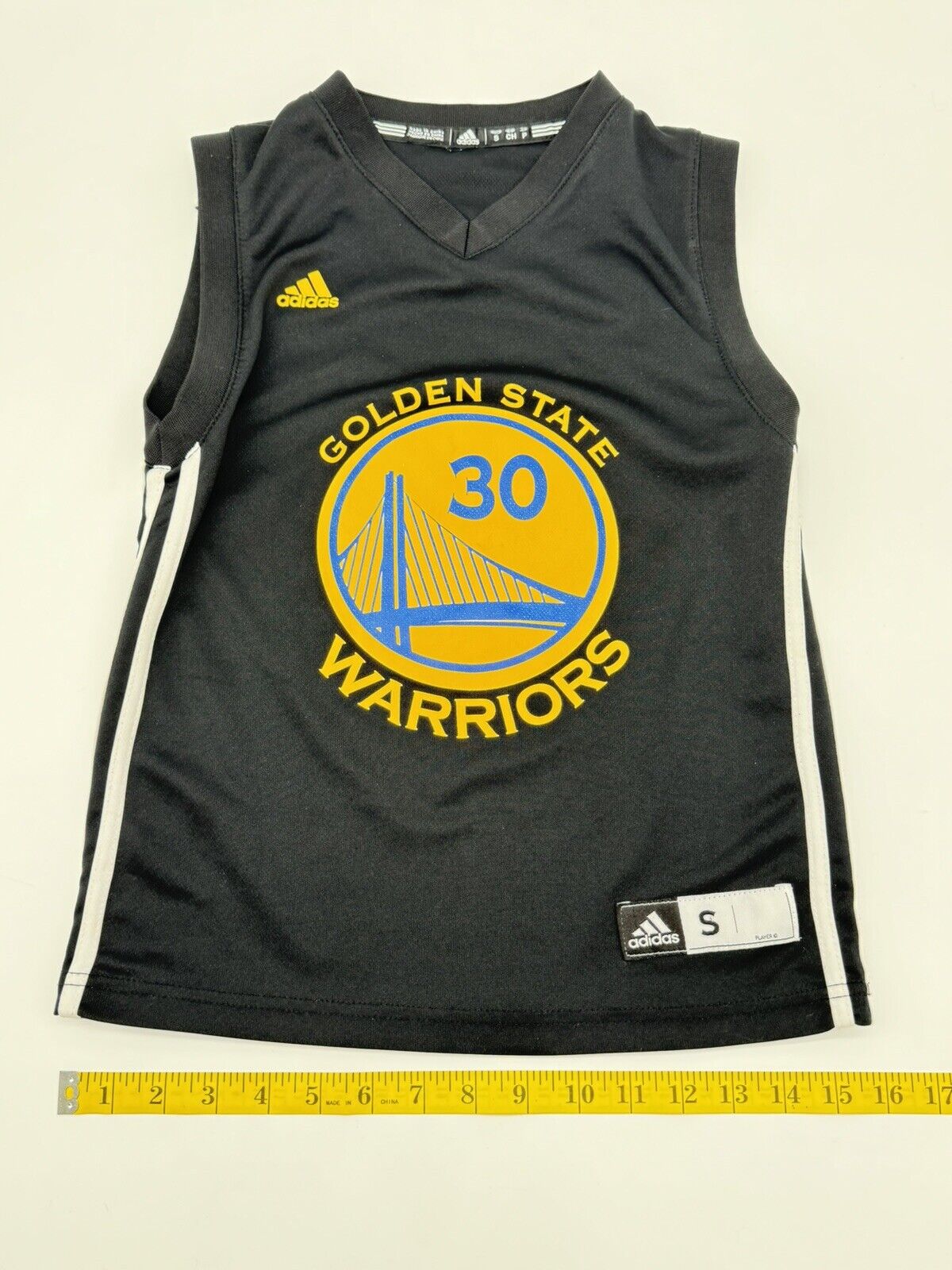 Golden State Warriors Jersey Curry 30 Black Youth S NBA