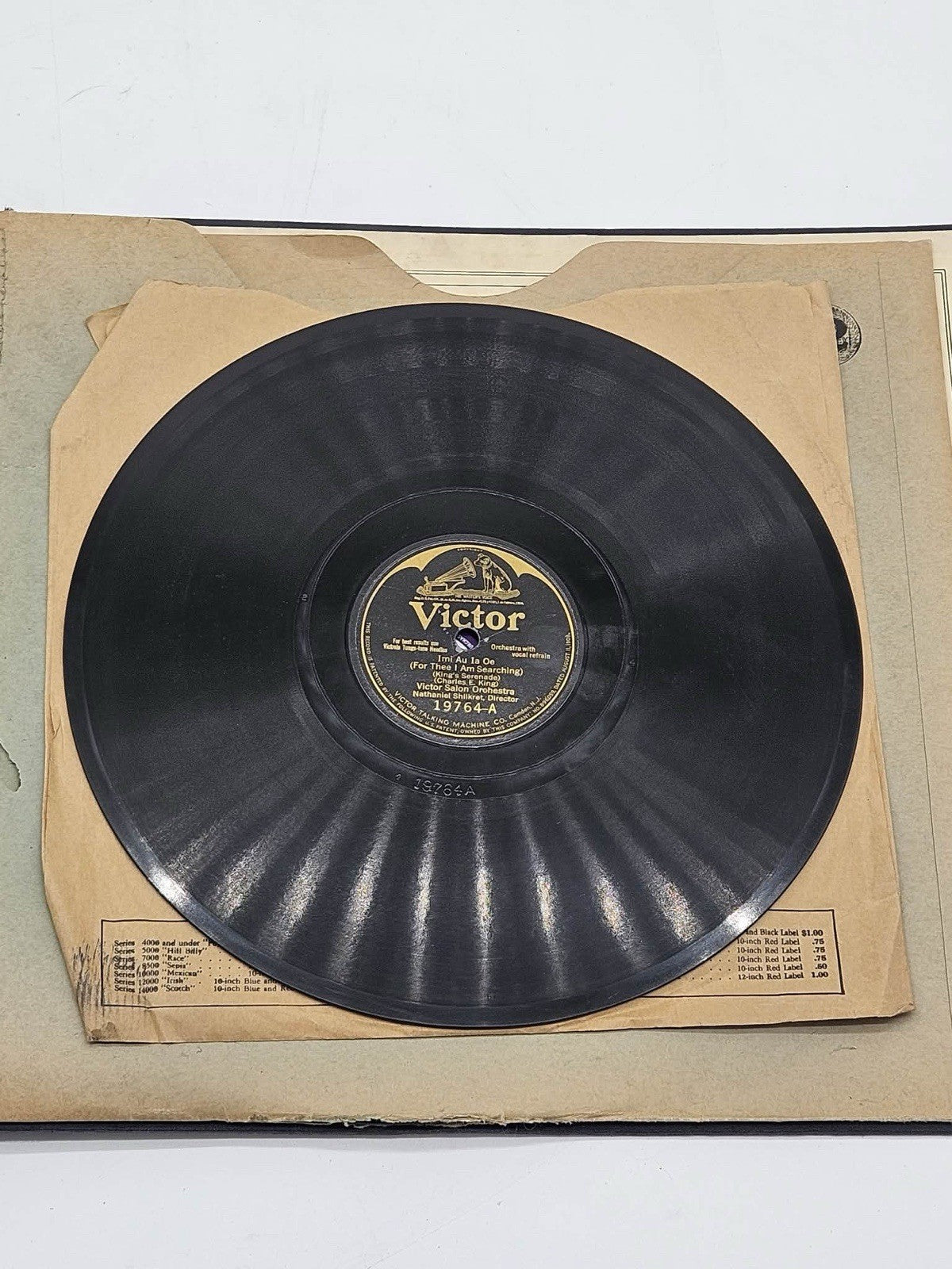 Antique 78 RPM Record Album w Victor Decca Vocalion Pathé Grey Gull & Inserts