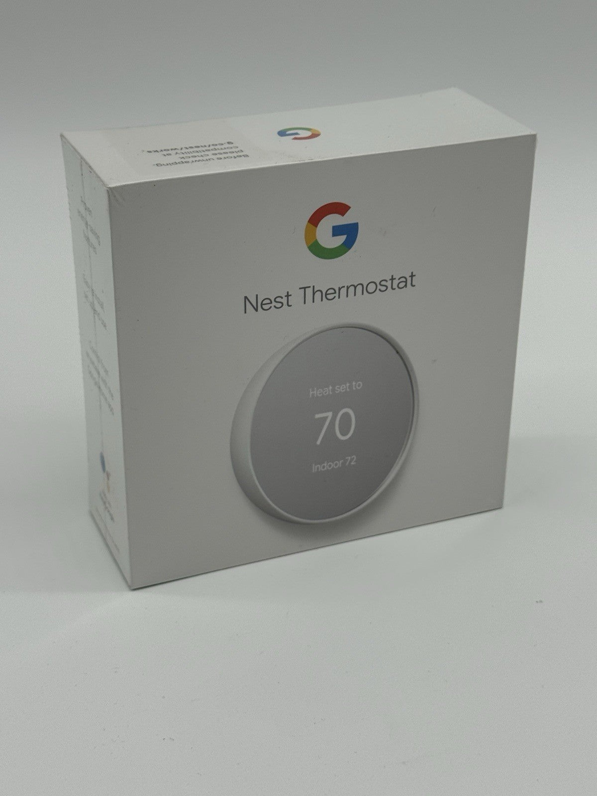 New Google Nest Thermostat Smart Thermostat Snow, Sealed.