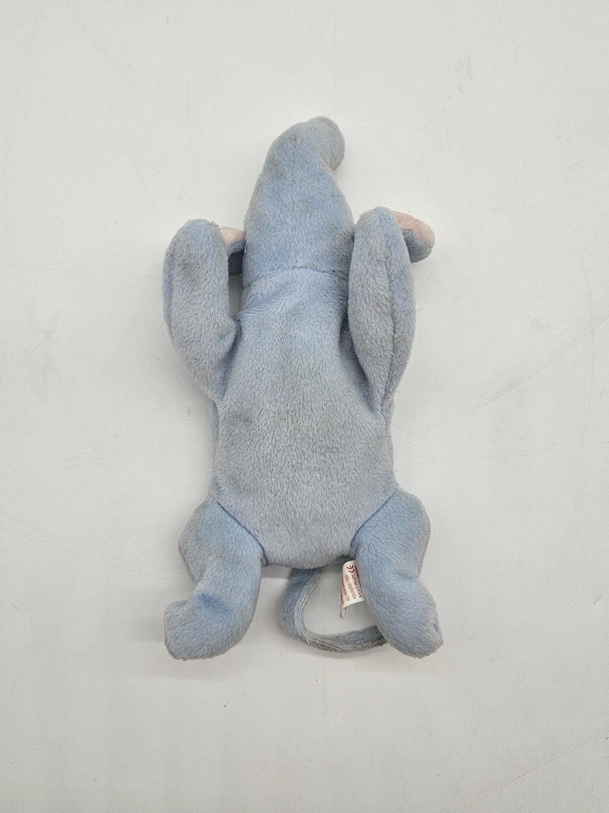 Ty Pillow Pals SQUIRT Elephant Baby Blue Plush 14" Vintage 1996  RARE