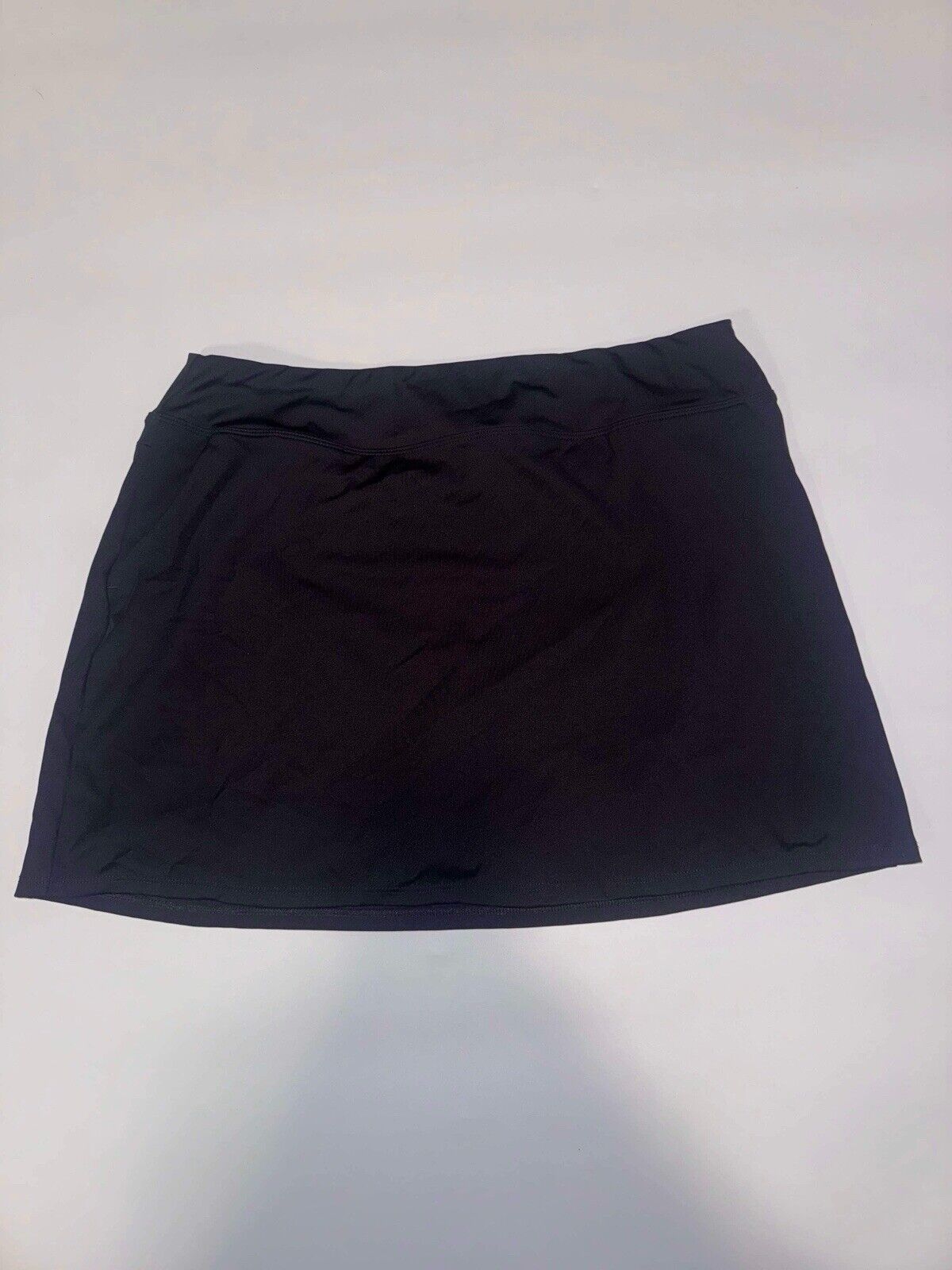 Tommy Bahama Black Skort Women Large Golf Pull On Skirt Pocket Elastic Resort +
