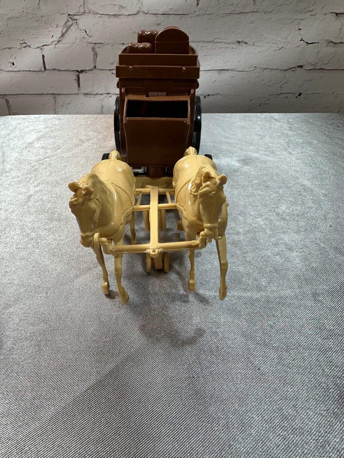 Vtg. Processed Plastic Co 11" Stage Coach w/ Horse USA 7665 Western