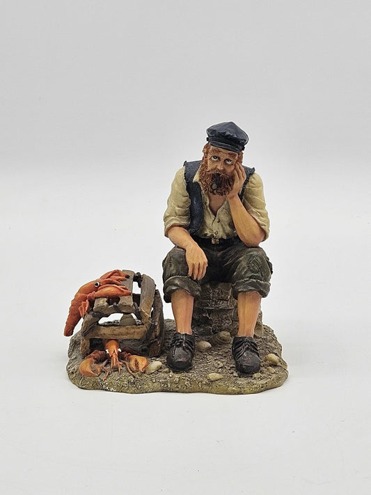 1996 Old Salts Lobsterman Nautical Figurine Beachedbers w Box
