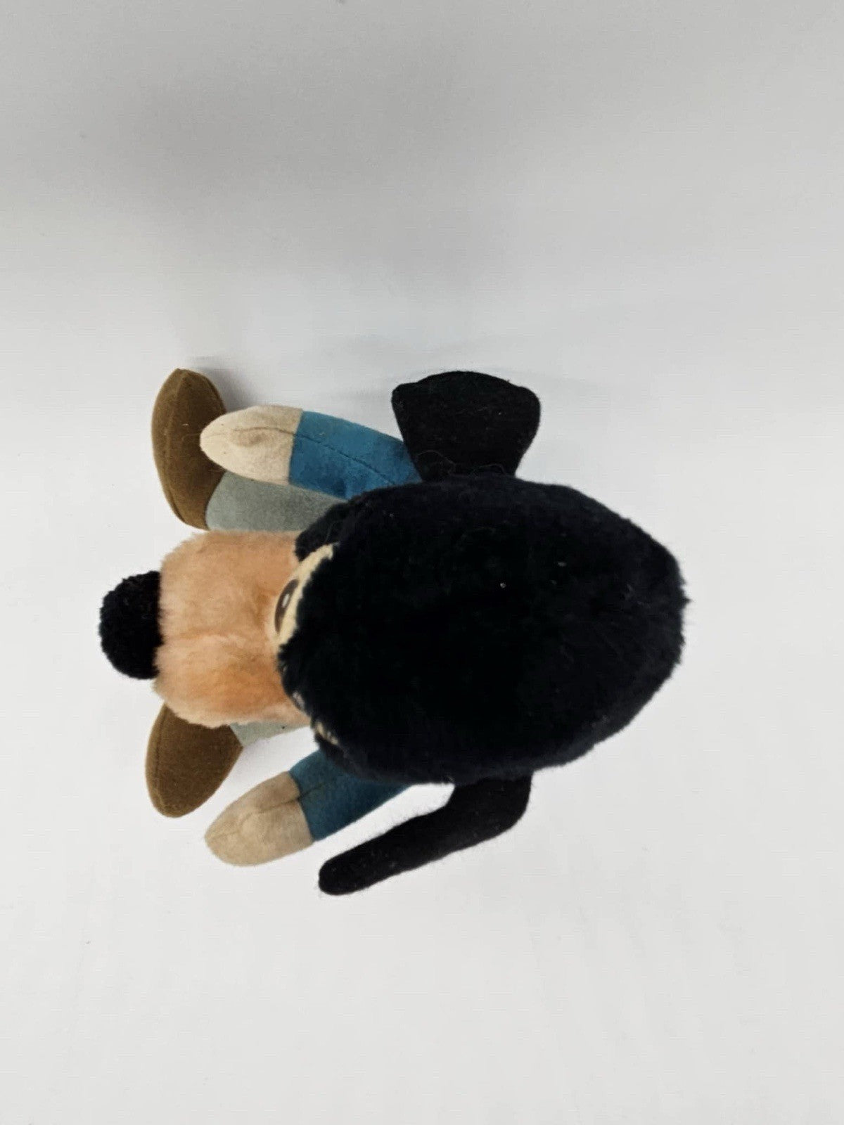 Disney Mickey's Christmas Carol Goofy Plush Stuffed Animal Vintage Toy Blue 7"