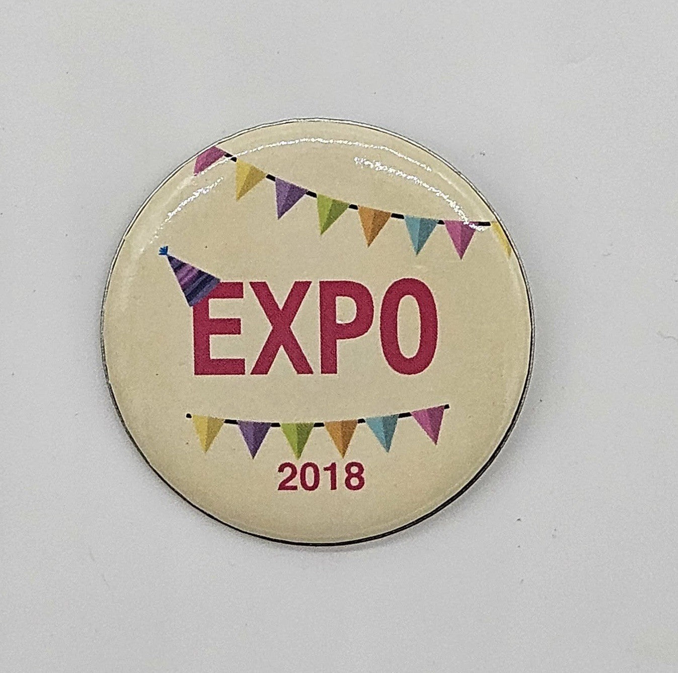 Expo 2018 Event Pinback Button Badge