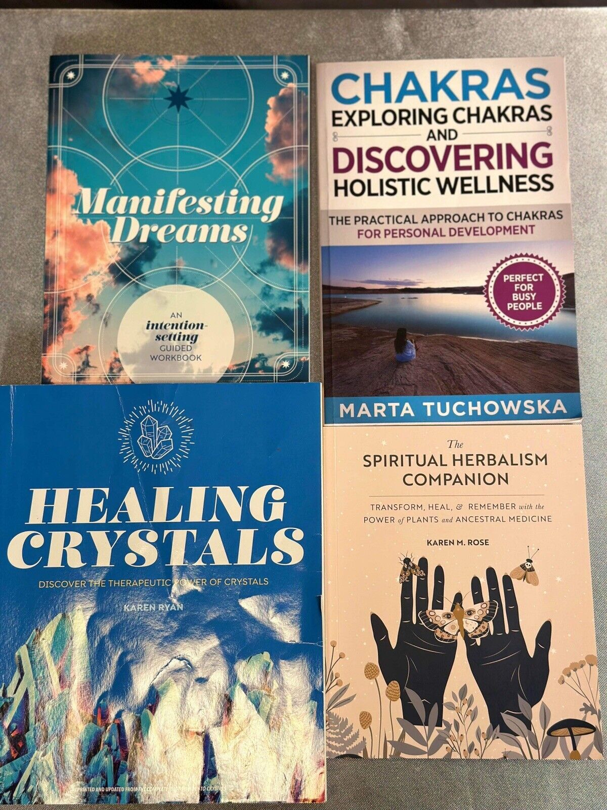 Manifesting Dreams, Holistic Healing, Crystals & Chakra Book Set MBKS