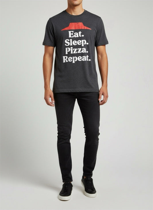 Pizza Hut Eat Sleep Pizza Repeat Graphic T-Shirt Size M