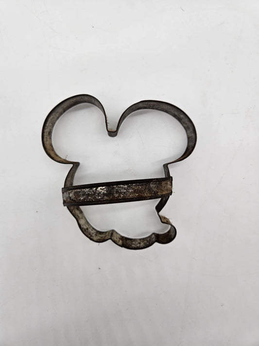 Mickey Mouse Cookie Cutter 4-1/2" x 4-1/4", Tin, Disney, Made in USA