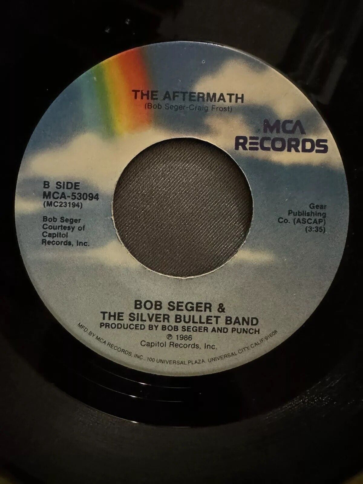 BOB SEGER  7" 45 RPM "Shakedown" & "The Aftermath"  VG condition