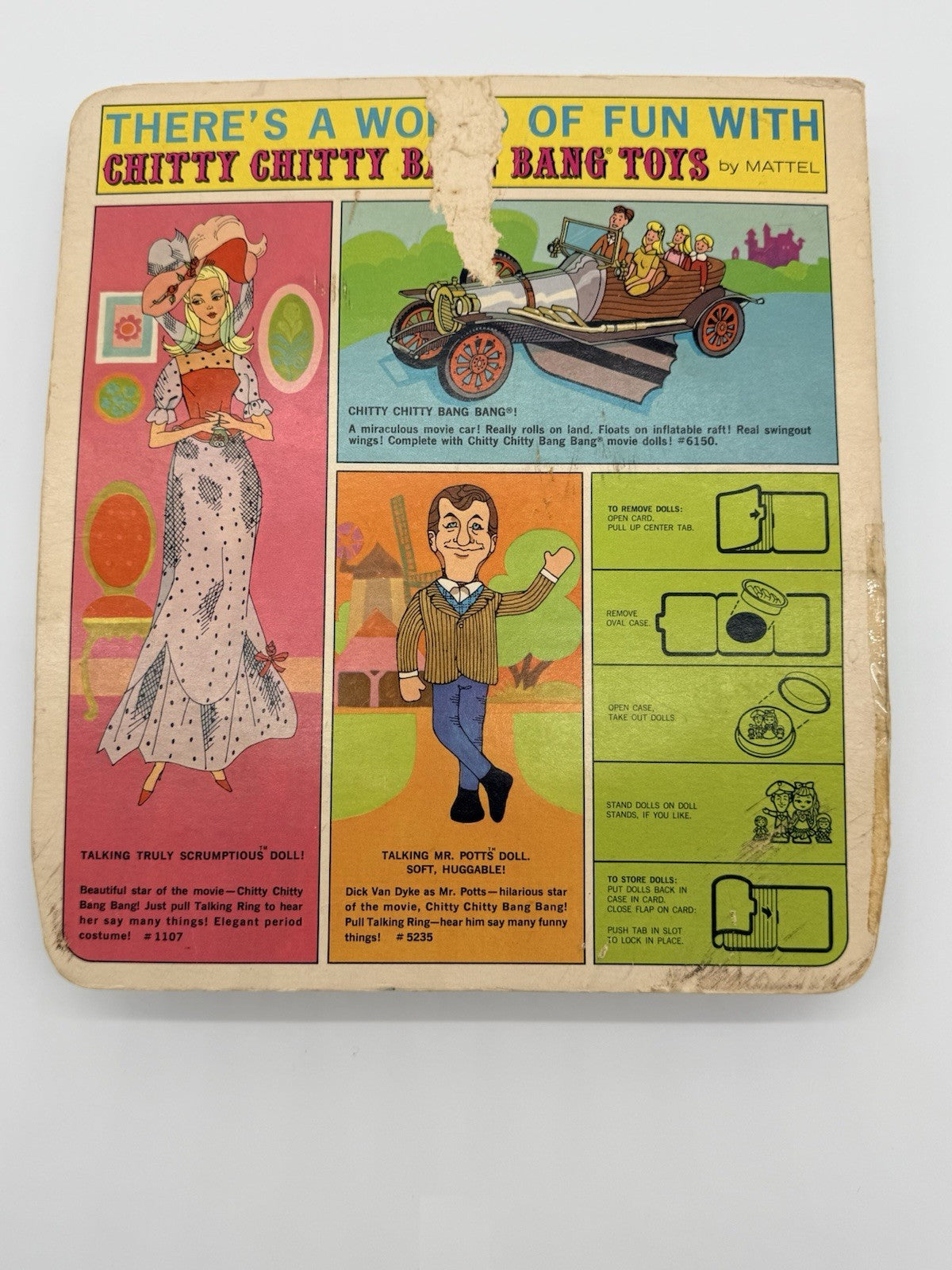 1968 Mattel Liddle Kiddles CHITTY CHITTY BANG BANG SET ✨RARE✨