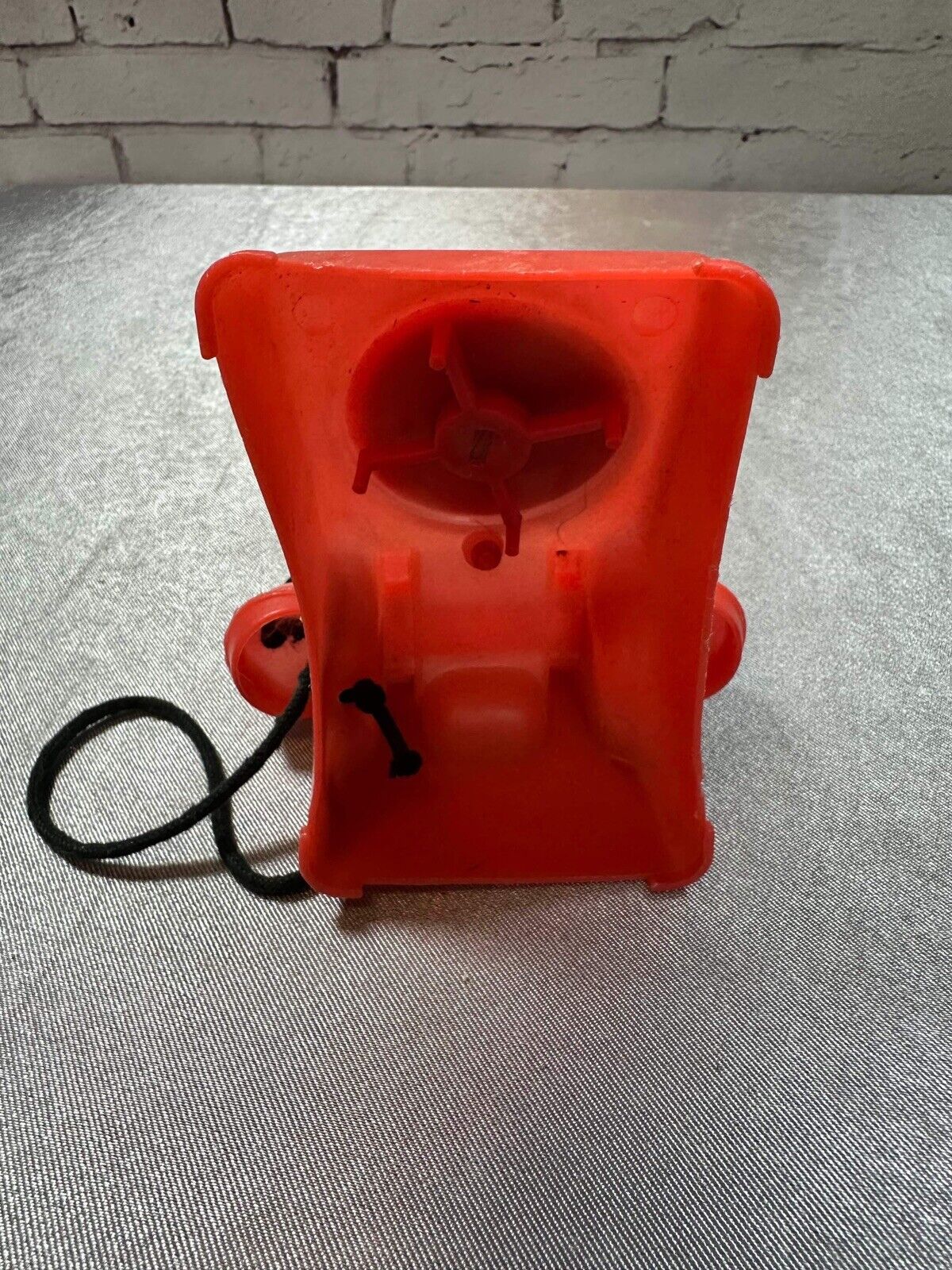 VINTAGE THE STEEL STAMPING CO. TOY ROTARY PHONE LORAIN O RED TELEPHONE VTY 003