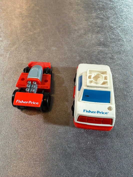 Vintage 1992 Fisher Price Toy Car Replacements 1990s VTY