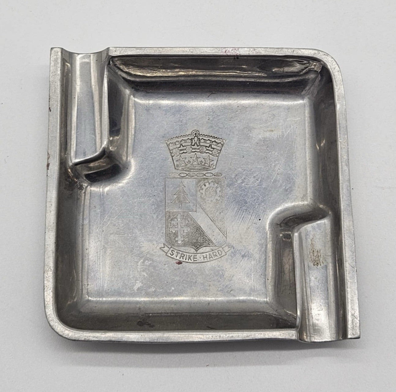 Cromargan Germany Art Deco MCM Mid Century Bauhaus design Ashtray Vintage