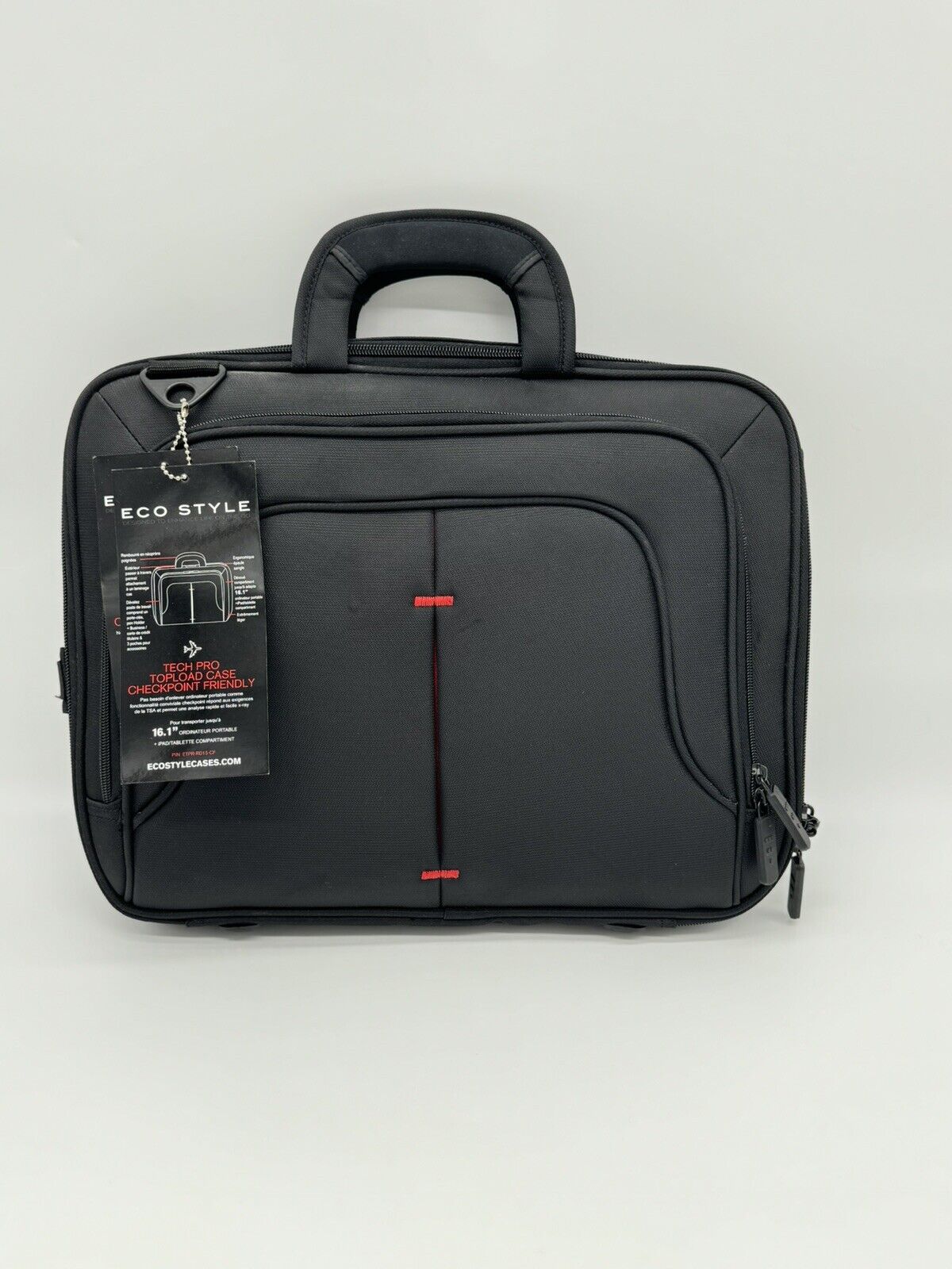 Eco Style TechPro Case 16.1" Topload LapTop Case Bag Black NEW