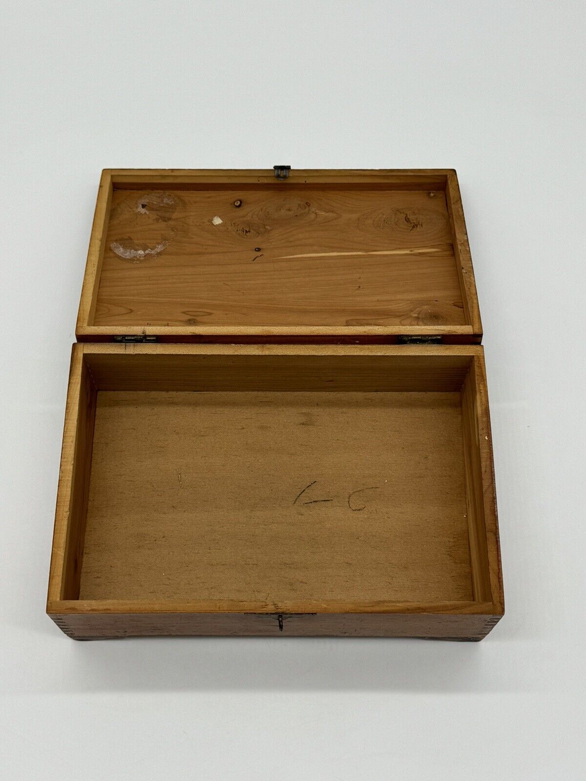 Jewelry Box Wood Box Vintage Storage Keepsake Trinket Dovetail Chest Box