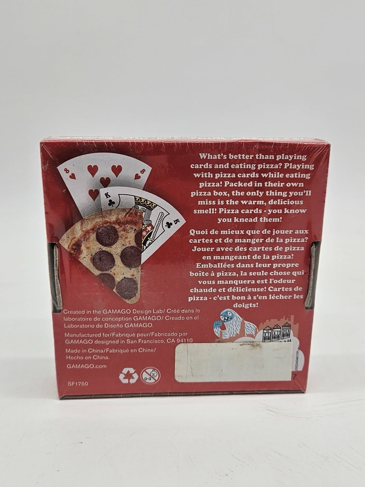 Playing Cards Standard Deck In Pizza Box SEALED-Gamago 🍕