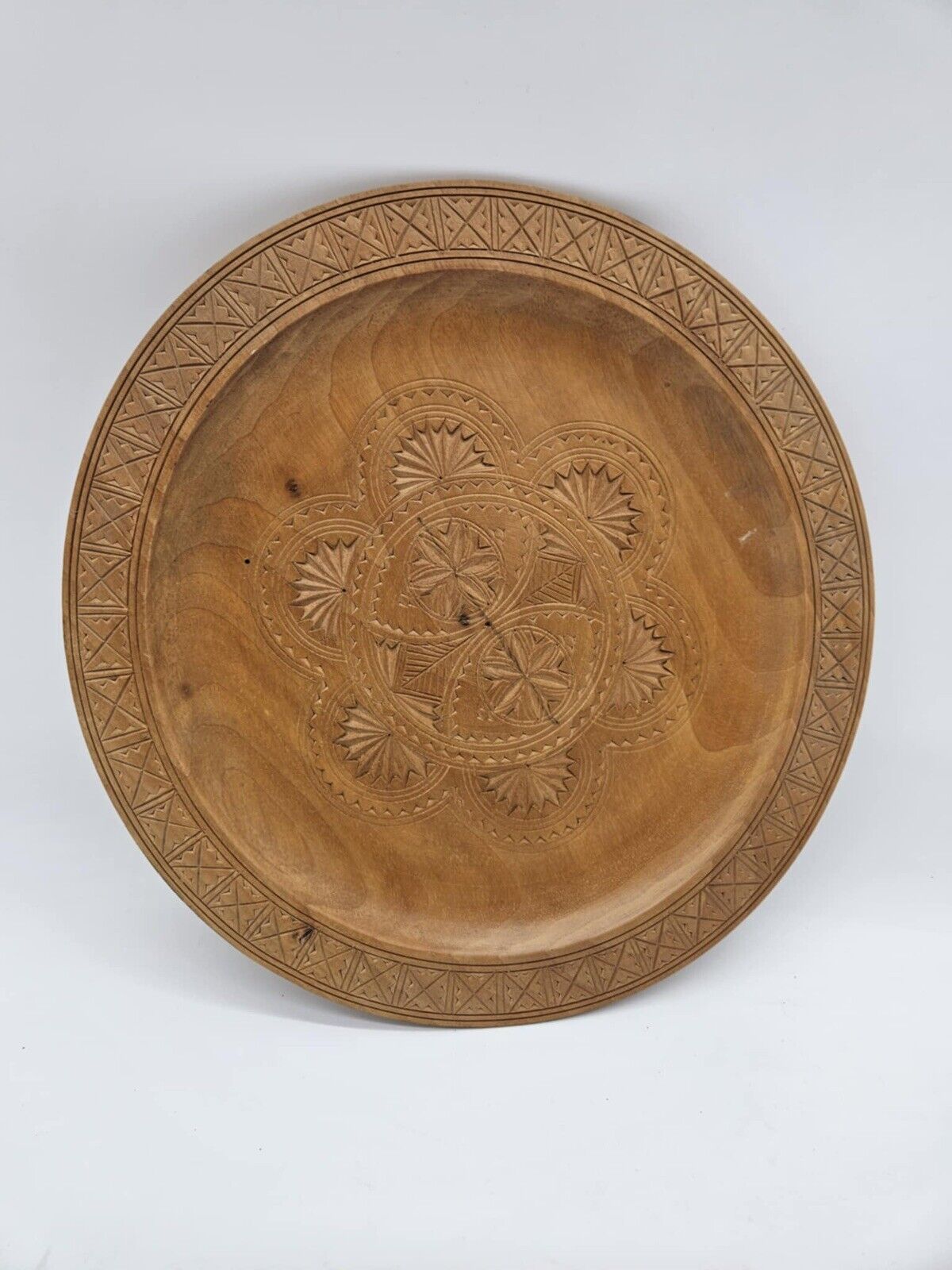 Vintage Hand Carved Wood Folk Art Polish Poland 8.75”