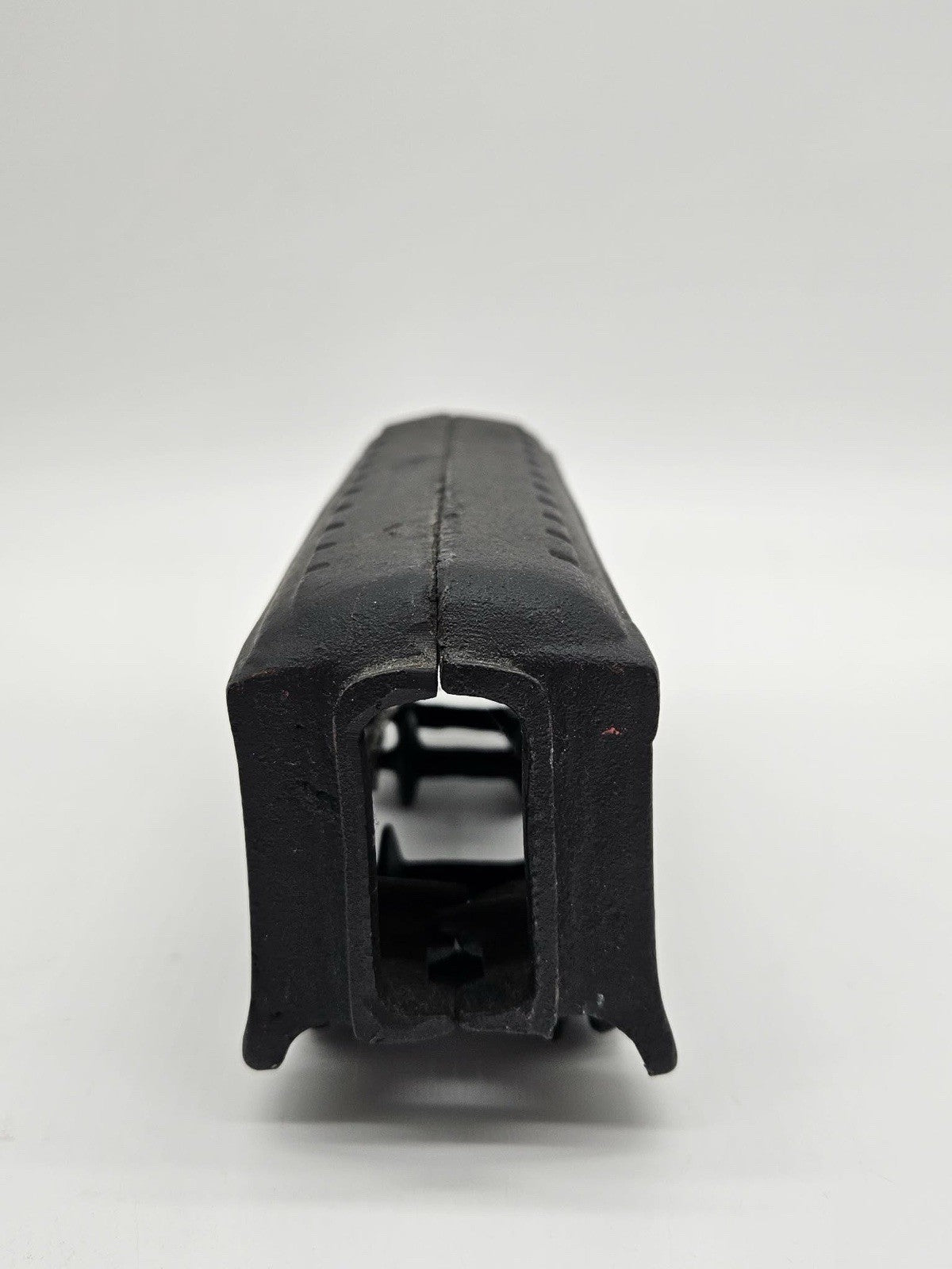 44 Black Cast Iron Train Passenger/Caboose Car Vintage 7.5 x 3.5 n