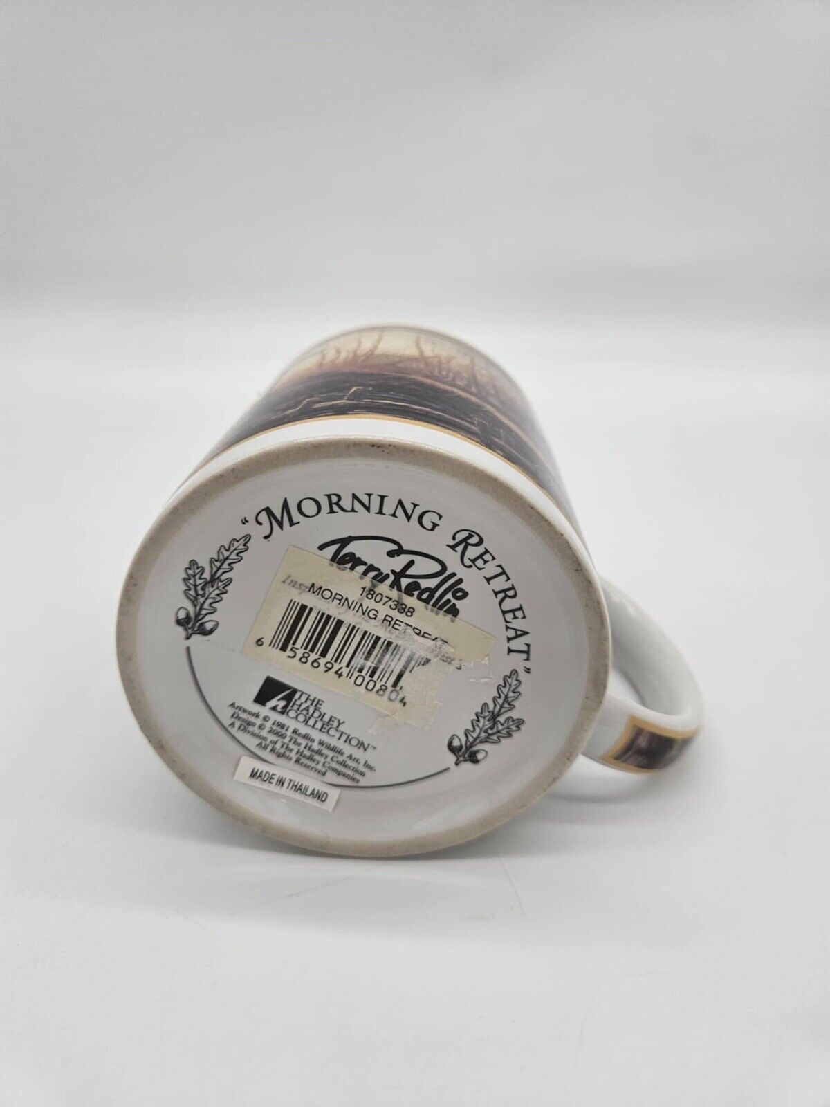 Terry Redlin Mug The Hadley Collection Morning Retreat Fowl Ducks Cabin Hunting