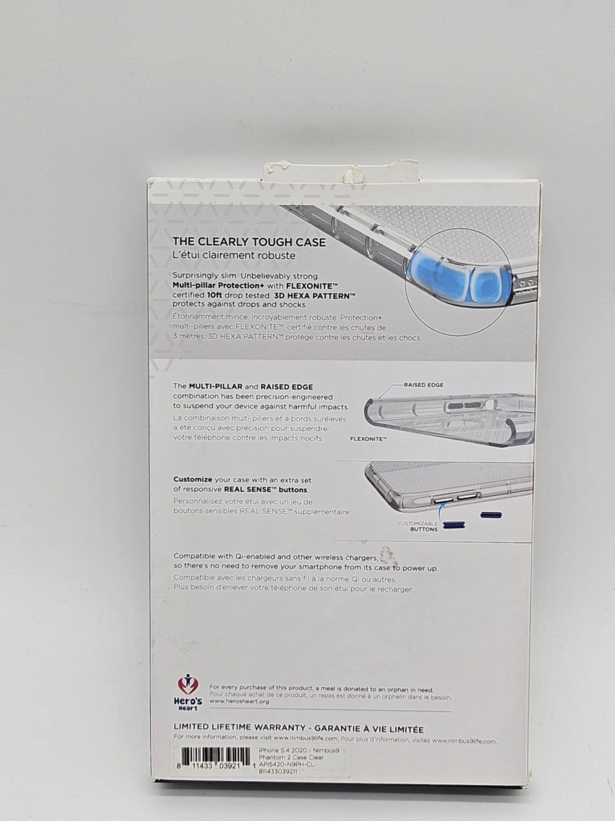 Nimbus9 Phantom 2 Series Flexible Case for Apple iPhone 5.4" 2020 - Clear T8