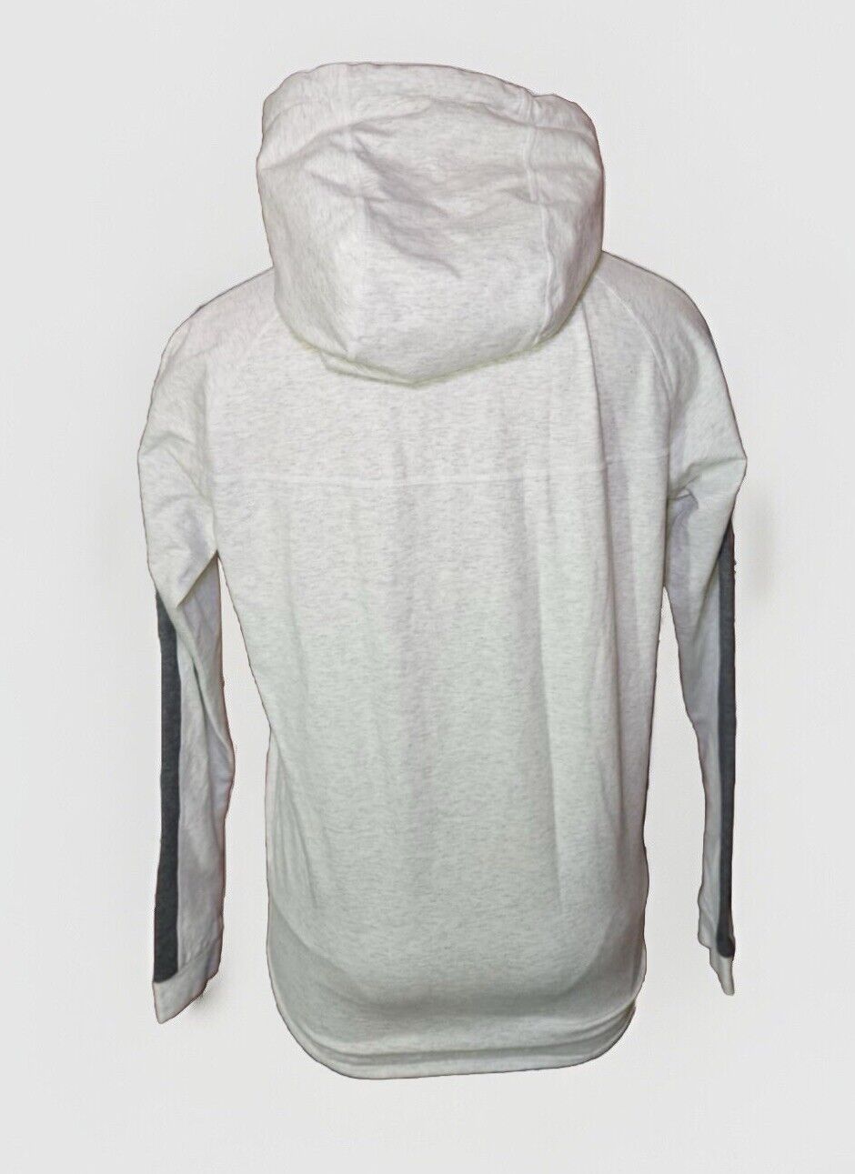 Vanquish Eclipse Pullover Hoodie Whit w/ Grey Mock Neck ~ Sz S