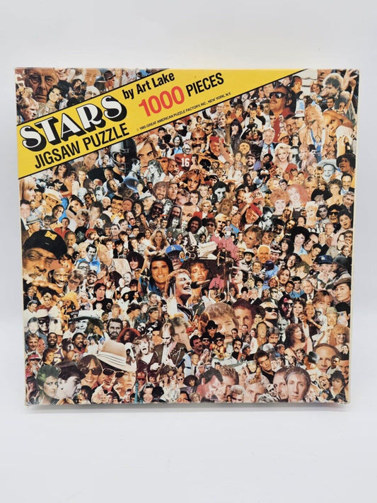 RARE Vintage STARS by Art Lake Jigsaw Puzzle 1000 Pieces 22x30 1985