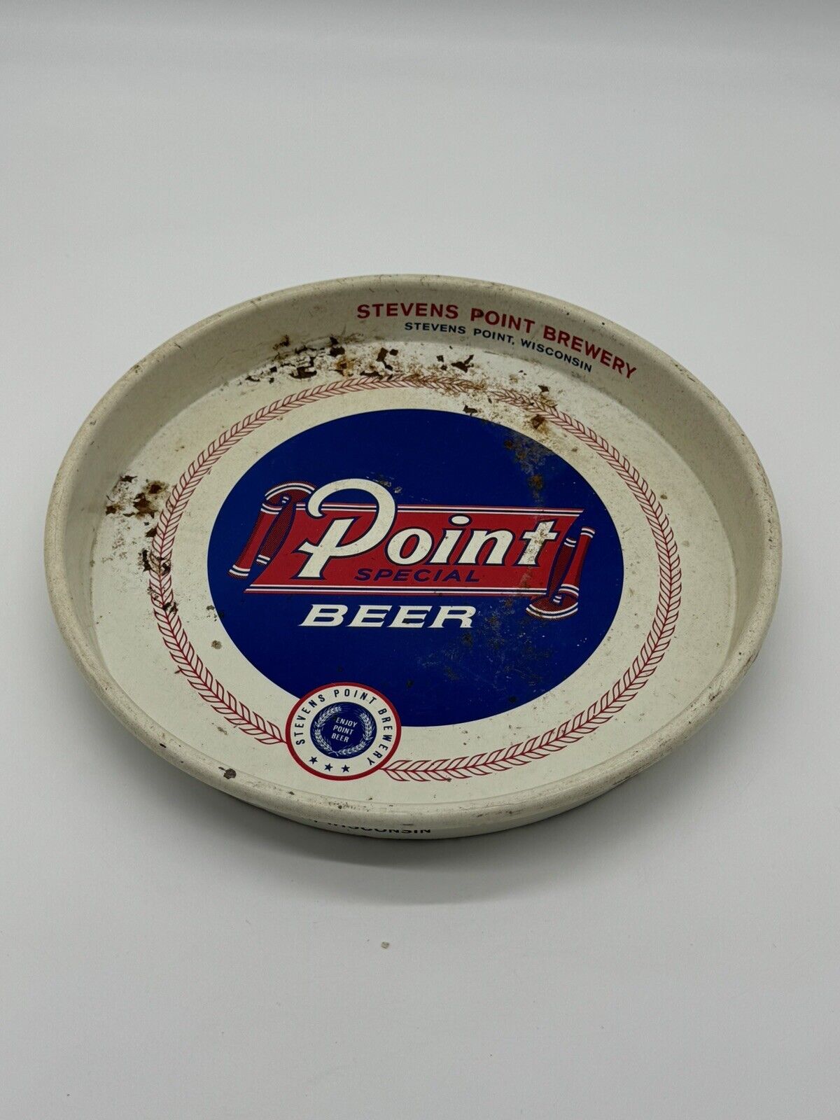 Vintage Stevens Point Special Beer Metal Serving Tray 13"