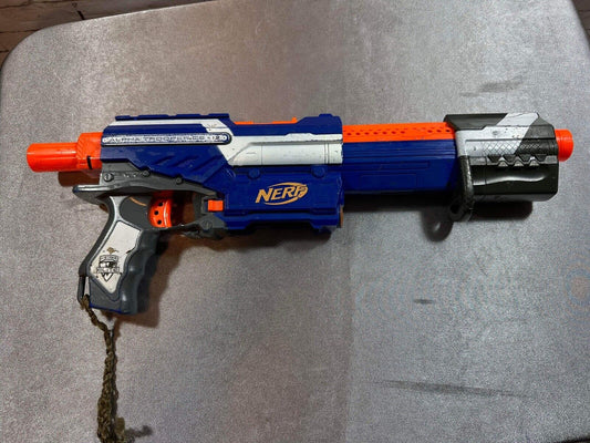 TESTED WORKING Nerf N-Strike Elite Alpha Trooper CS-12 Dart Blaster Toy Gun