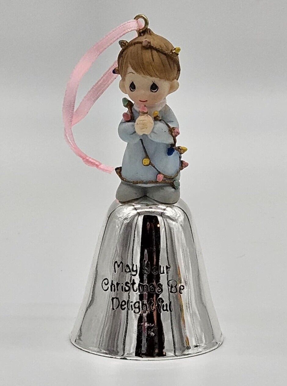 Precious Moments Holiday Bell Ornament "MAY YOUR CHRISTMAS BE DELIGHTFUL."