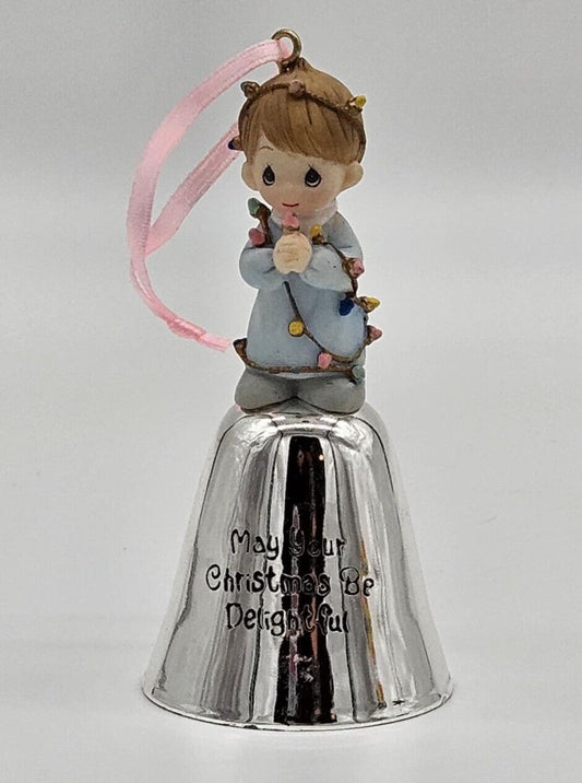 Precious Moments Holiday Bell Ornament "MAY YOUR CHRISTMAS BE DELIGHTFUL."