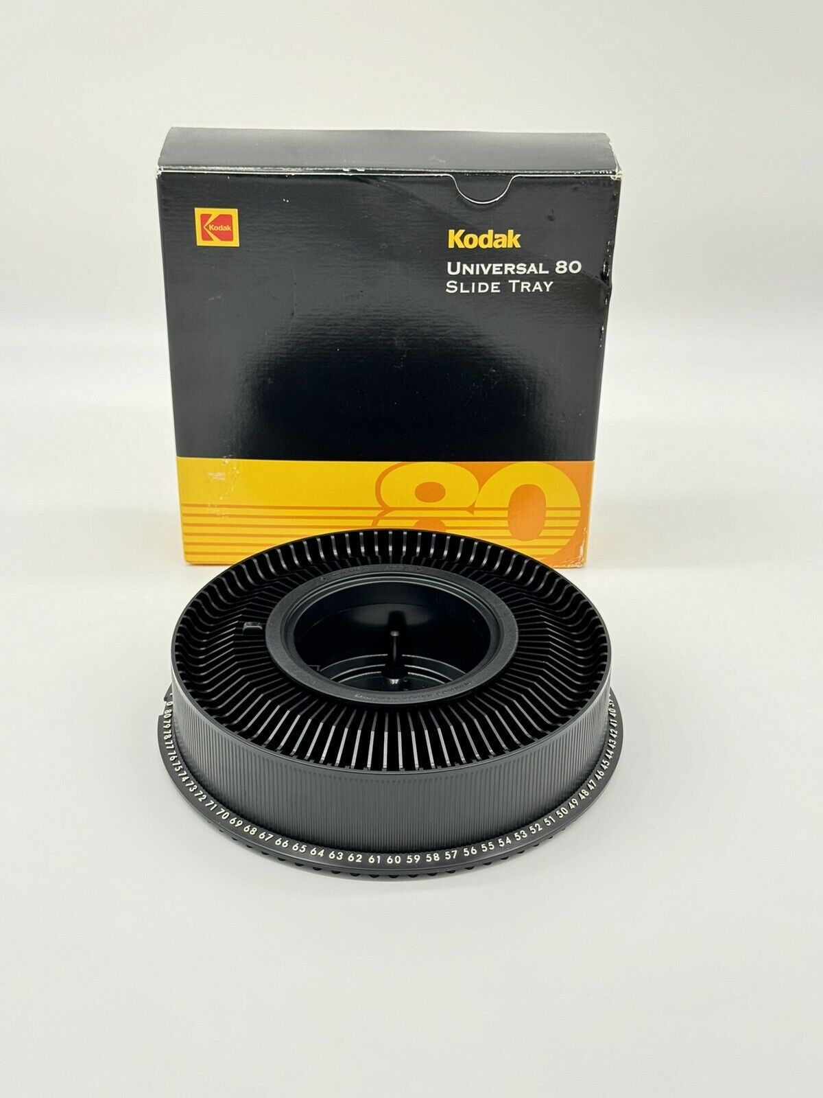 Kodak Transvue Carousel 80 Slide Tray Chargeur With Box Excellent Condition