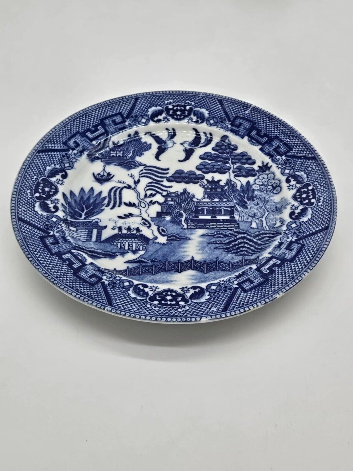 Churchill Blue Willow 5 Piece Dinnerware Set, Made in England