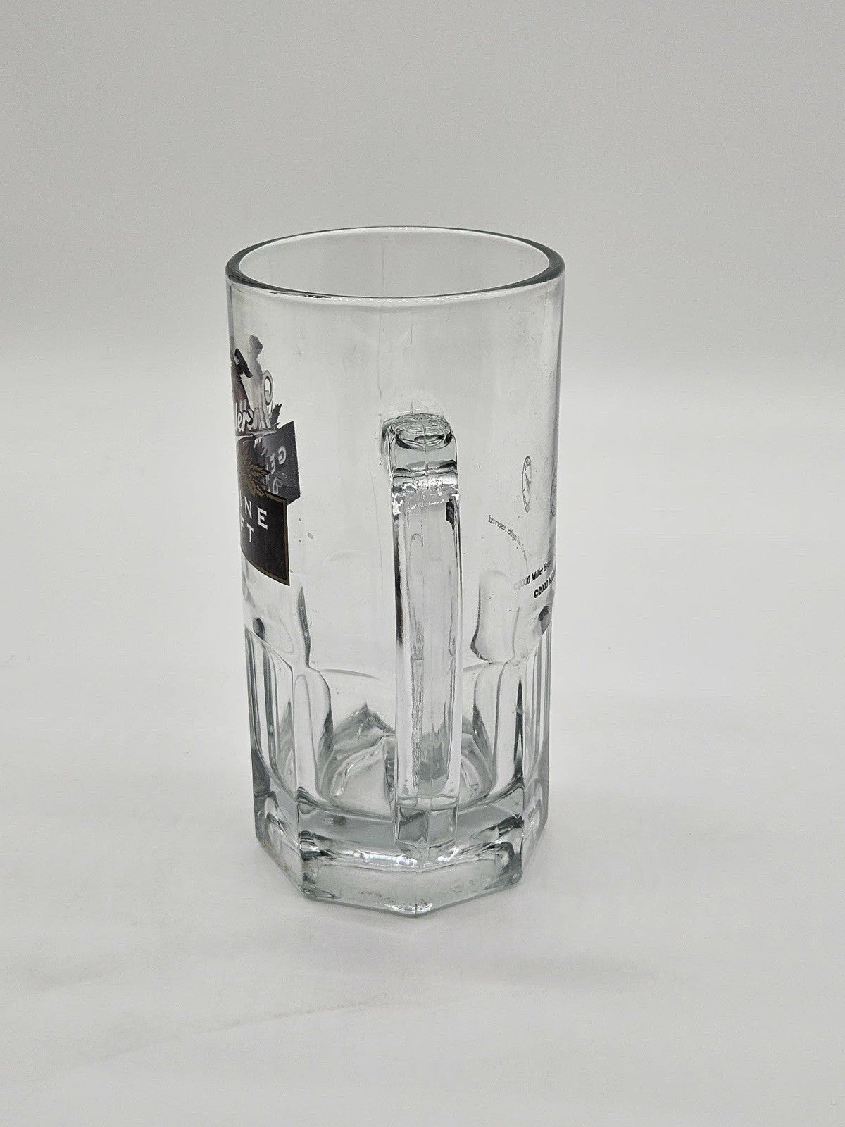 Vintage Miller Genuine Draft Glass Beer Mug 8 in 1 Liter Licensed Man Cave 2000
