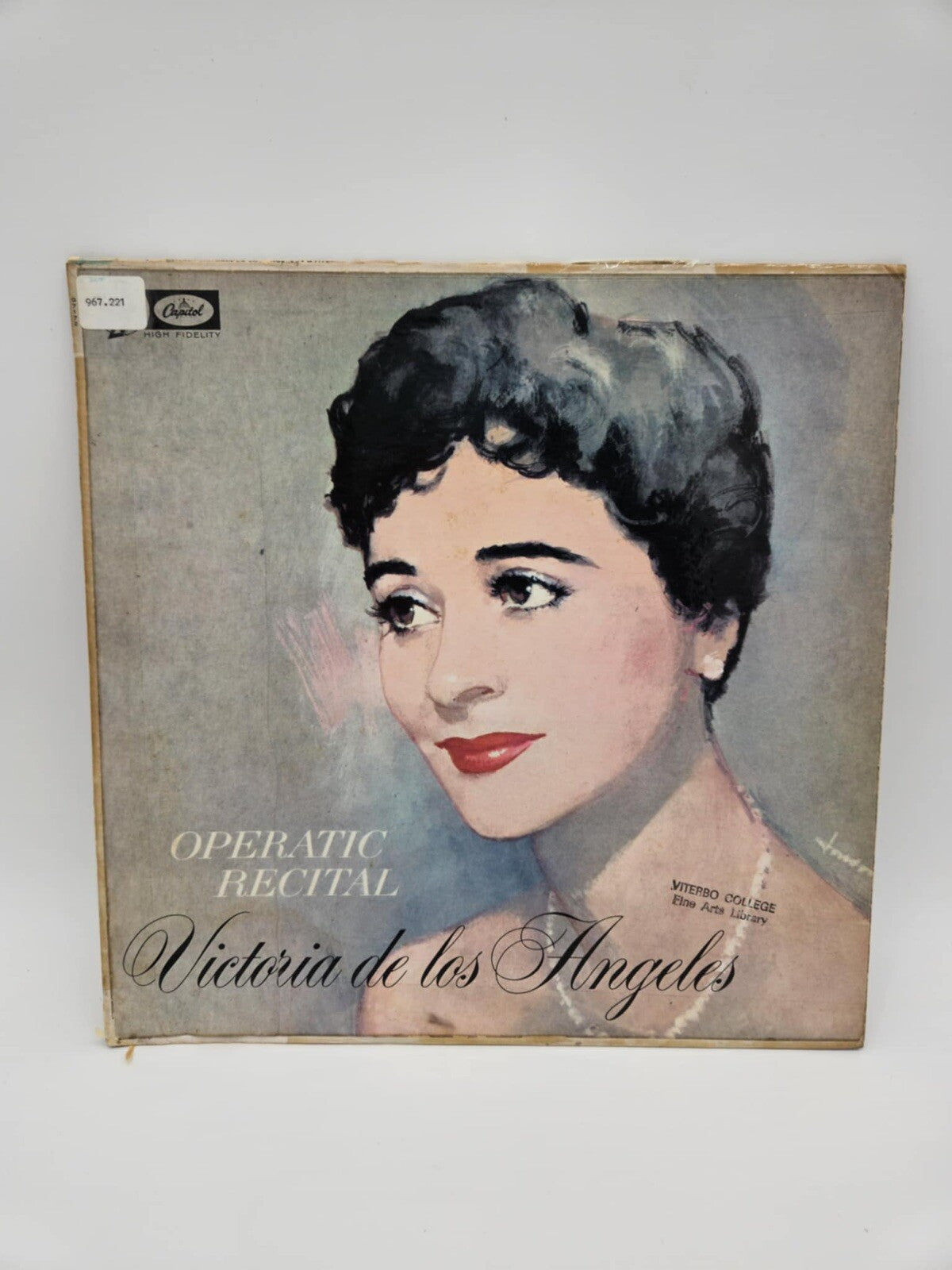 Victoria De Los Angeles Operatic Recital vinyl LP Capitol-EMI - G 7172 1959 mono