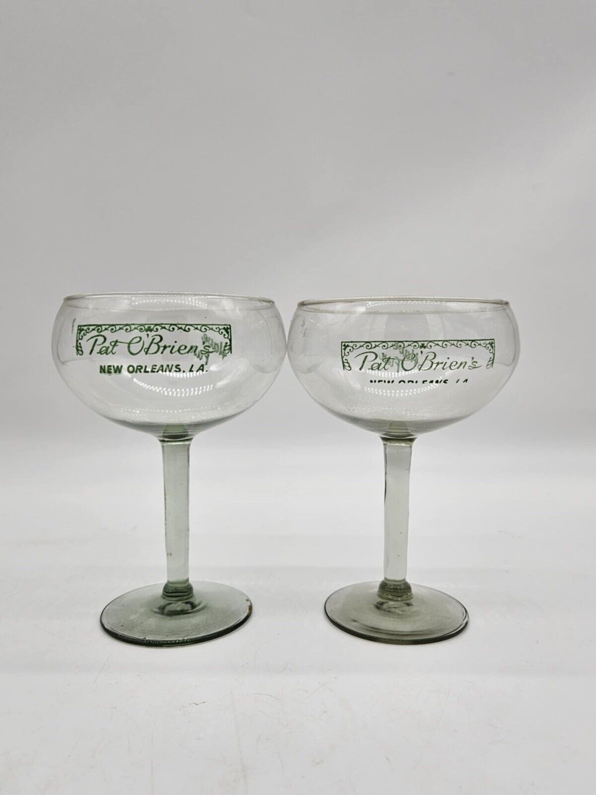 9 Vintage Pat O'Briens Hurricane, Shot, Brandy, Beer, Champagne Barware Set
