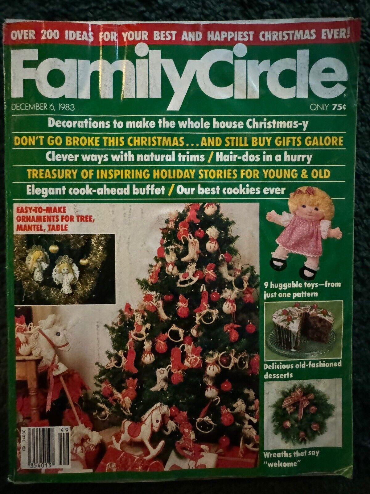 Family Circle magazine lot - Early 1980's lot of 9 - Vintage Back Issue