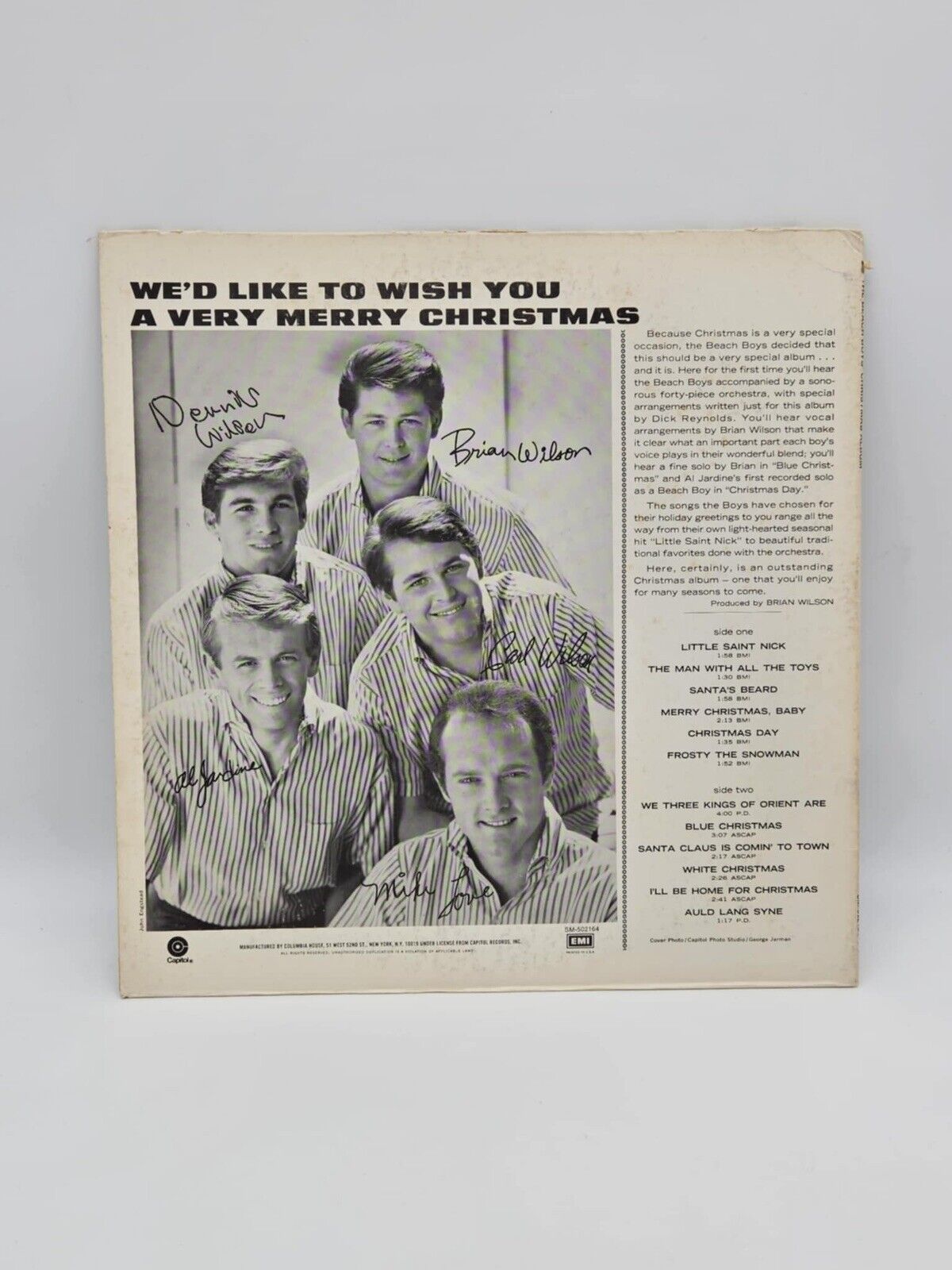 The Beach Boys' Christmas Album VINYL LP ALBUM CAPITOL REC MERRY CHRISTMAS BABY