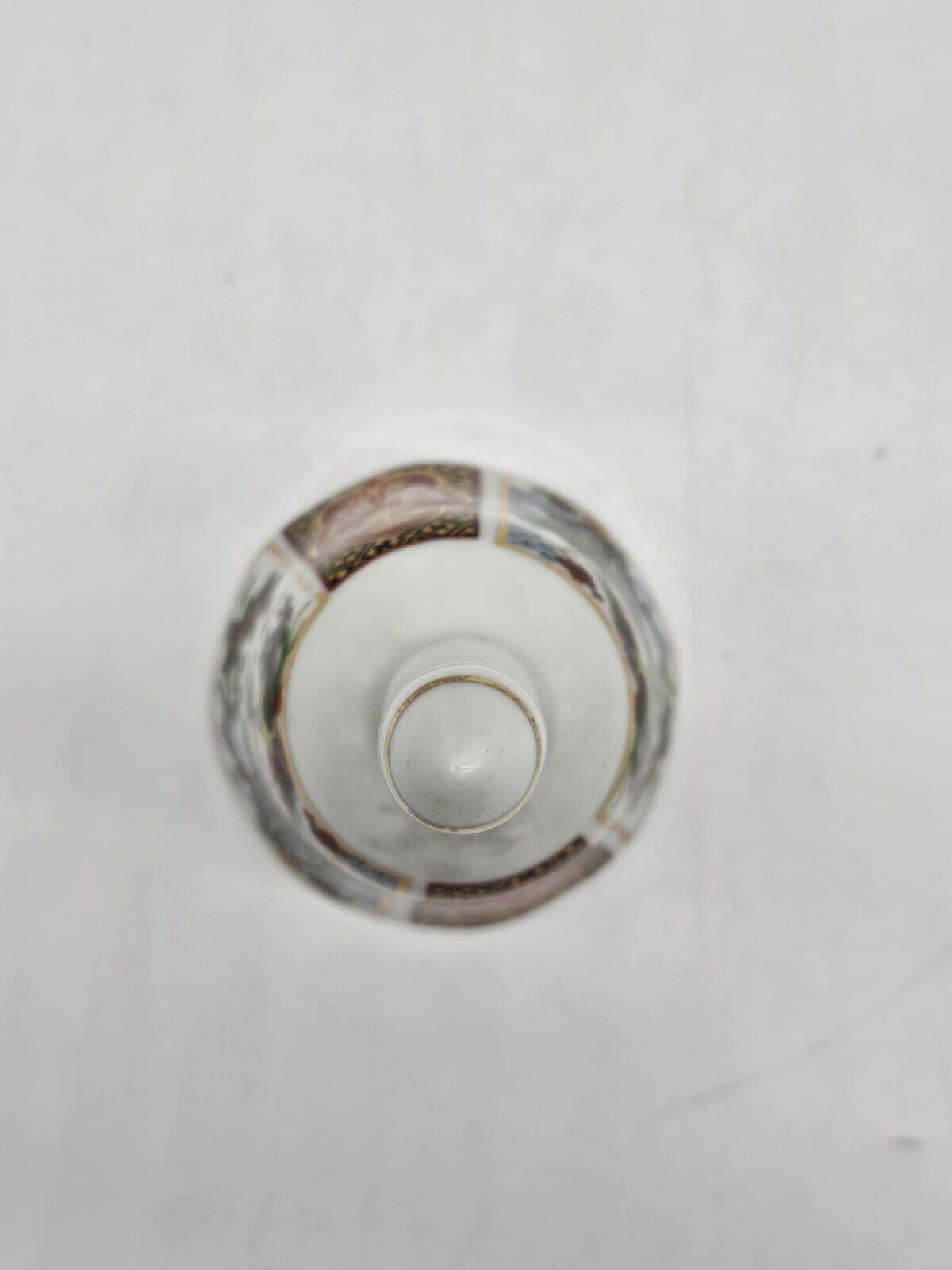 Vintage Imari Heritage Mint Porcelain Bell w/ Ming Dynasty Pattern Made in Japan