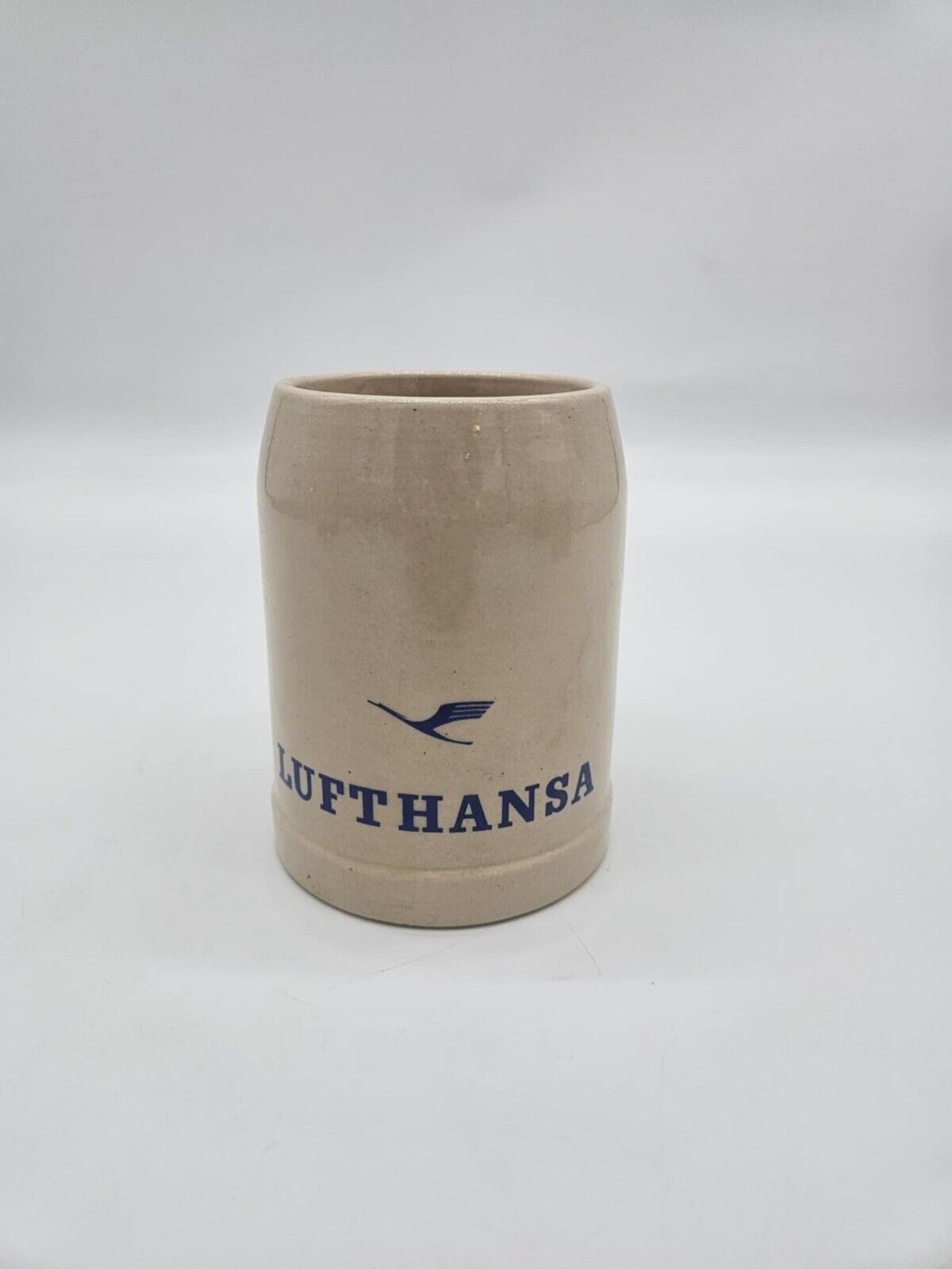 Vintage Lufthansa Airlines Airways Stoneware Mug Stein 3/10th Liter Germany