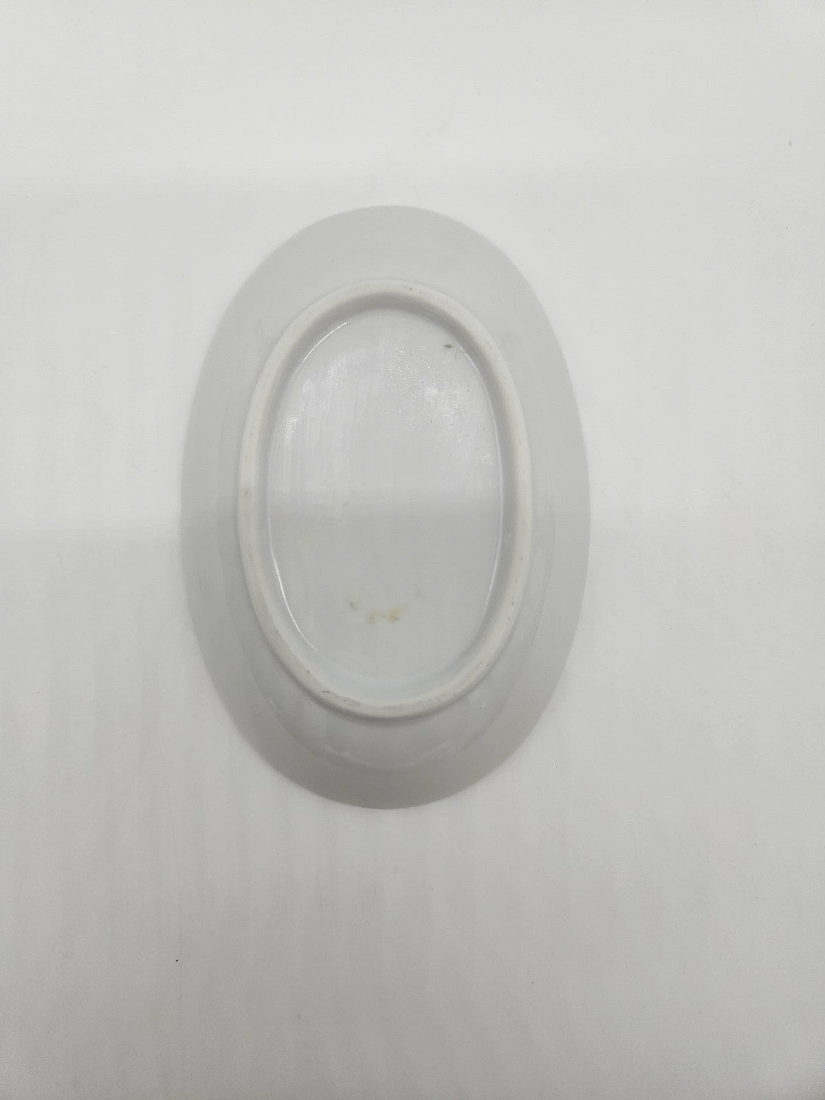 Vintage Milk Glass Deviled Egg Plate Oval Scalloped Edge