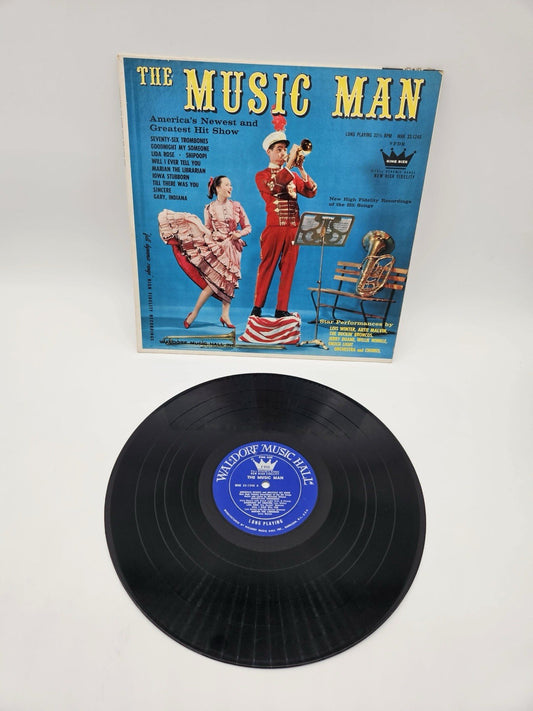 RECORD ALBUM~ THE MUSIC MAN ~ MUSICAL SHOW SOUNDTRACK VINTAGE VINYL LP MONO 1961