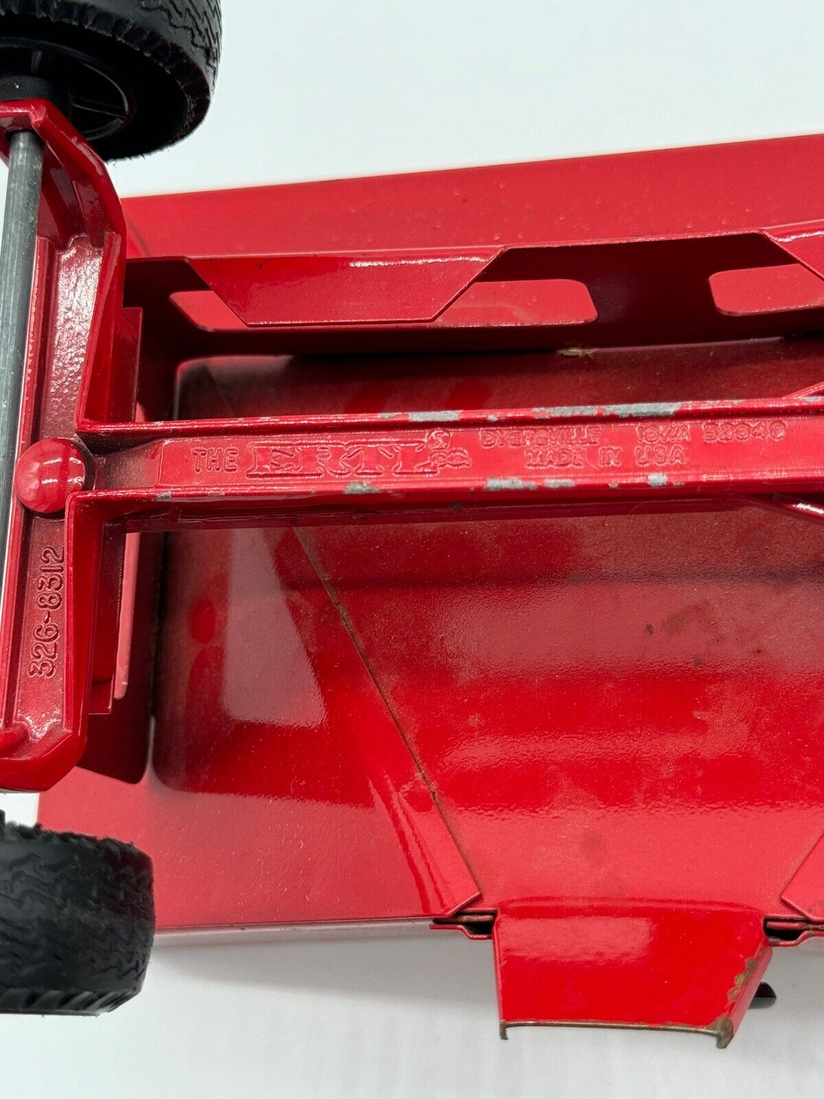 Vintage Ertl 1960's 1968 Red Gravity Feed Wagon 1/16 Excellent Shape 005