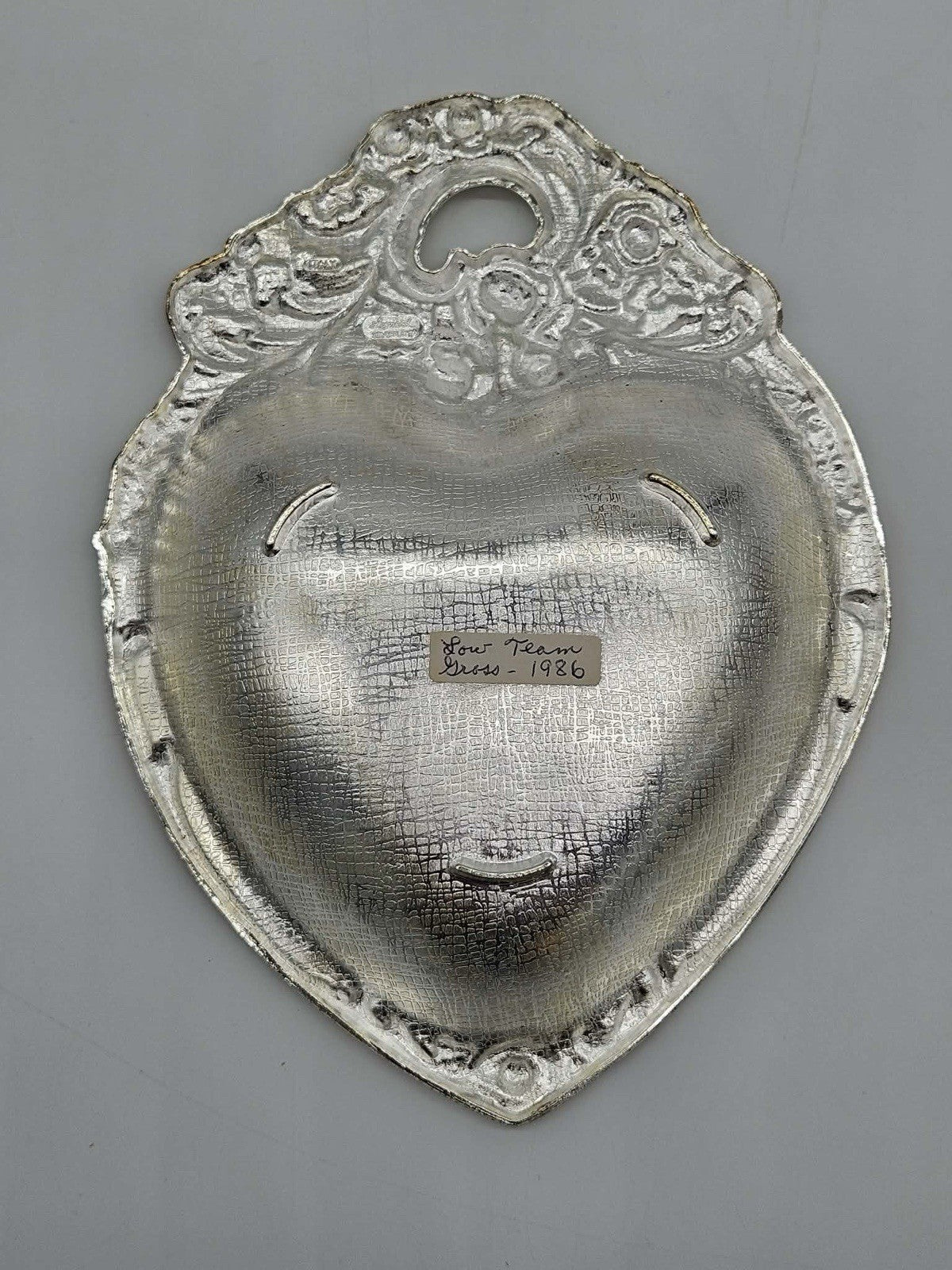 Vintage Silverplate Ornate Wall Pocket Dish